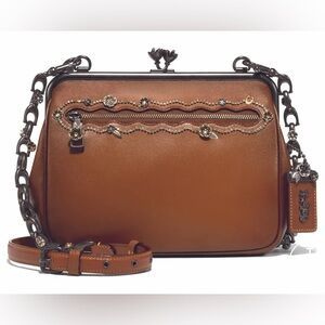 COACH 1941 Tea Rose Kisslock Crossbody With Crystal Embellishment